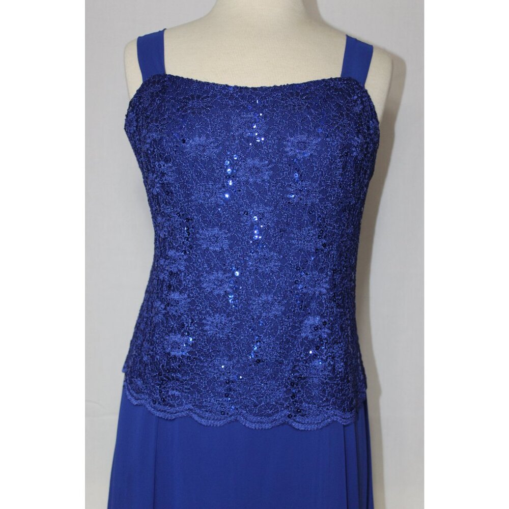 Eva USA #3175 Mother of Bride Groom Dress W/Jacket-Royal Blue-XL-NEW With Tags - Picture 5 of 5